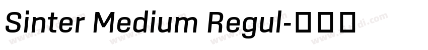 Sinter Medium Regul字体转换